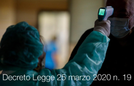 Decreto Legge 25 marzo 2020 n. 19