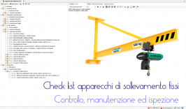 Check list controlli apparecchi di sollevamento fissi