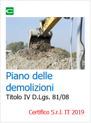 Piano di lavoro delle demolizioni 