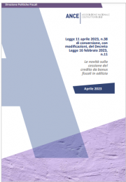 Dossier ANCE cessione dei crediti / Aprile 2023