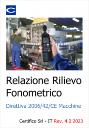 Relazione fonometrica Direttiva macchine