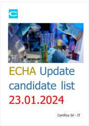 ECHA: Update candidate list 23.01.2024 ECHA: Update candidate list 23.01.2024