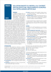 Soluzioni basate su modelli AI - chatbot specializzato nel Regolamento intelligenza artificiale Soluzioni basate su modelli AI - chatbot specializzato nel Regolamento intelligenza artificiale
