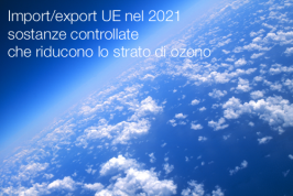 Import/export UE 2021 sostanze controllate che riducono lo strato di ozono