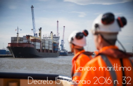 Decreto Legislativo 15 Febbraio 2016 n. 32: lavoro marittimo