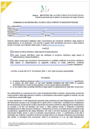 Modulo domanda iscrizione elenco esperti di radioprotezione 2023