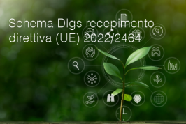 Schema Dlgs recepimento direttiva (UE) 2022/2464 (CSRD) Schema Dlgs recepimento direttiva (UE) 2022/2464 (CSRD)
