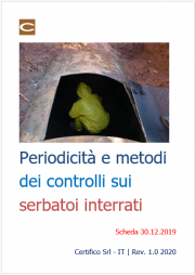 Periodicità e metodi dei controlli sui serbatoi interrati