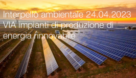 Interpello ambientale 24.04.2023 - VIA impianti di produzione di energia rinnovabile