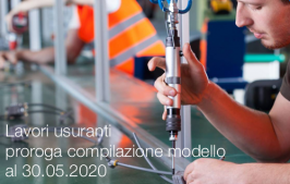 Lavori usuranti | proroga per la compilazione modello al 30.05.2020