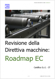 Revisione della Direttiva macchine: primo trimestre 2021 Revisione della Direttiva macchine: primo trimestre 2021