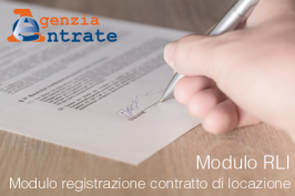 Modulo registrazione contratto di locazione | RLI