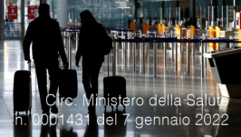 Circolare Ministero della Salute n. 0001431 del 7 gennaio 2022