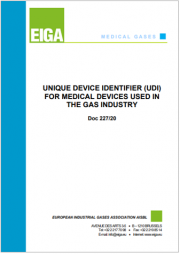 UDI for Medical Devices Used in the Gas Industry UDI for Medical Devices Used in the Gas Industry