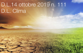 Decreto - Legge 14 ottobre 2019 n. 111 | DL Clima