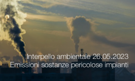 Interpello ambientale 26.05.2023 - Emissioni sostanze pericolose impianti