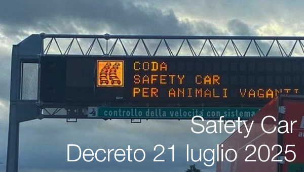 Decreto 21 luglio 2025 - Safety Car