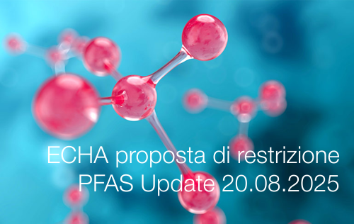ECHA proposta di restrizione PFAS Update 20.08.2025