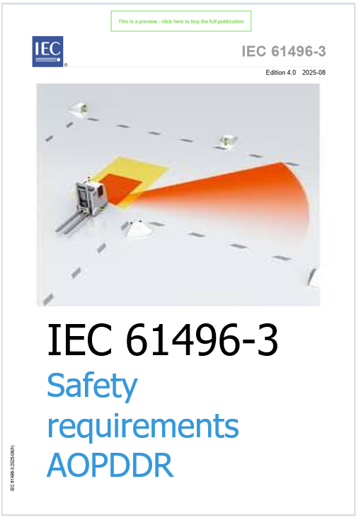 IEC 61496-3:2025 / Safety requirements AOPDDR