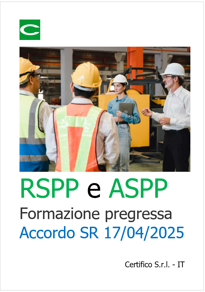 RSPP e ASPP / Formazione pregressa - Accordo SR 17/04/2025