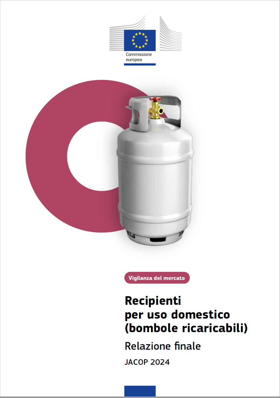 Recipienti per uso domestico (bombole ricaricabili) / Relazione finale JACOP 2024