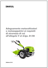 Adeguamento motocoltivatori e motozappatrici TUSL