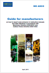 Guide for manufacturers noise emission machinery