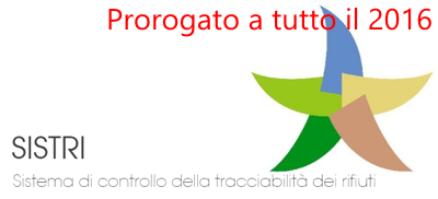Sistri: ancora rinvio a tutto il 2016 nel Milleproroghe