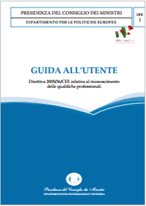 Direttiva 2005/36/CEE relativa al riconoscimento delle qualifiche professionali