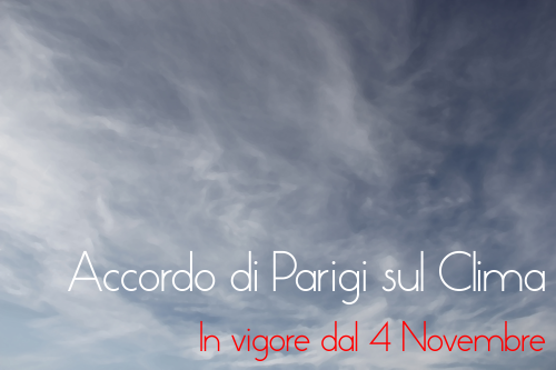 Accordo di Parigi sul clima: entra in vigore il 4 novembre 2016