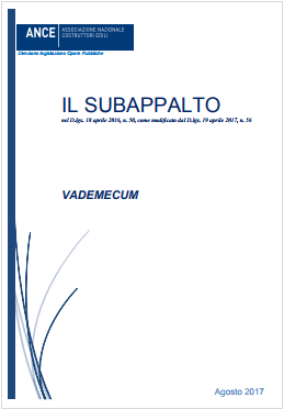 Vademecum il Subappalto - ANCE