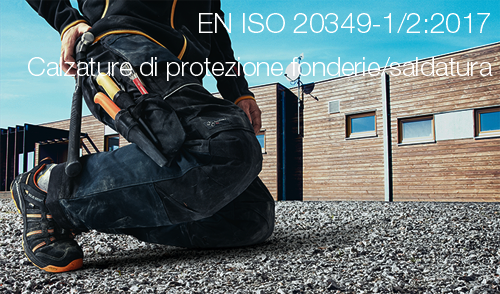 Calzature di protezione DPI: EN ISO 20349-1/2:2017