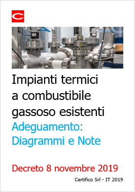 Impianti termici a combustibile gassoso esistenti | Adeguamento: Diagrammi e Note