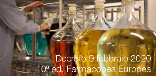 Decreto 9 febbraio 2020  | 10ª edizione della Farmacopea Europea