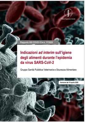 Indicazioni ad interim igiene degli alimenti epidemia SARS-CoV-2
