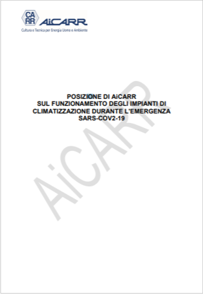 Impianti di climatizzazione nei luoghi di lavoro e COVID-19
