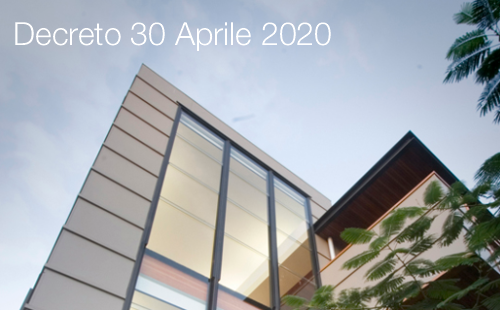 Decreto 30 aprile 2020 Decreto 30 aprile 2020