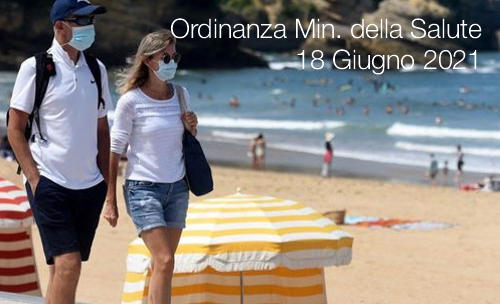 Ordinanza Ministero della Salute 18 giugno 2021