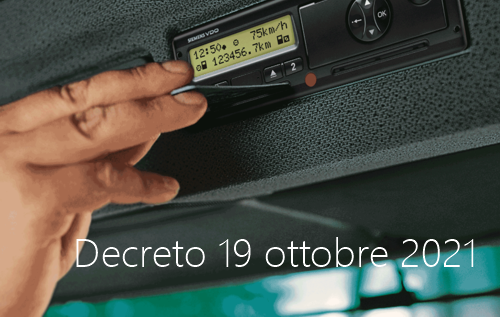 Decreto 19 ottobre 2021 
