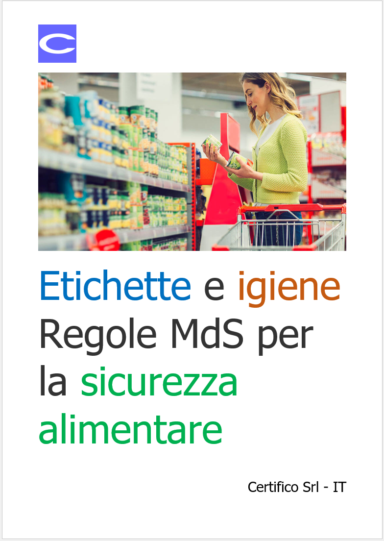 Etichette e igiene Regole MdS Etichette e igiene Regole MdS