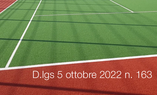 Decreto legislativo 5 ottobre 2022 n. 163