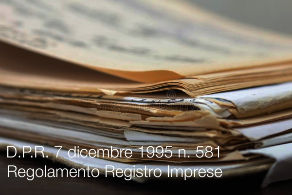 D.P.R. 7 dicembre 1995 n. 581