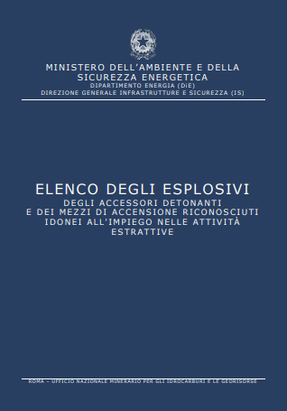Elenco degli esplosivi Anno 2023 Elenco degli esplosivi Anno 2023