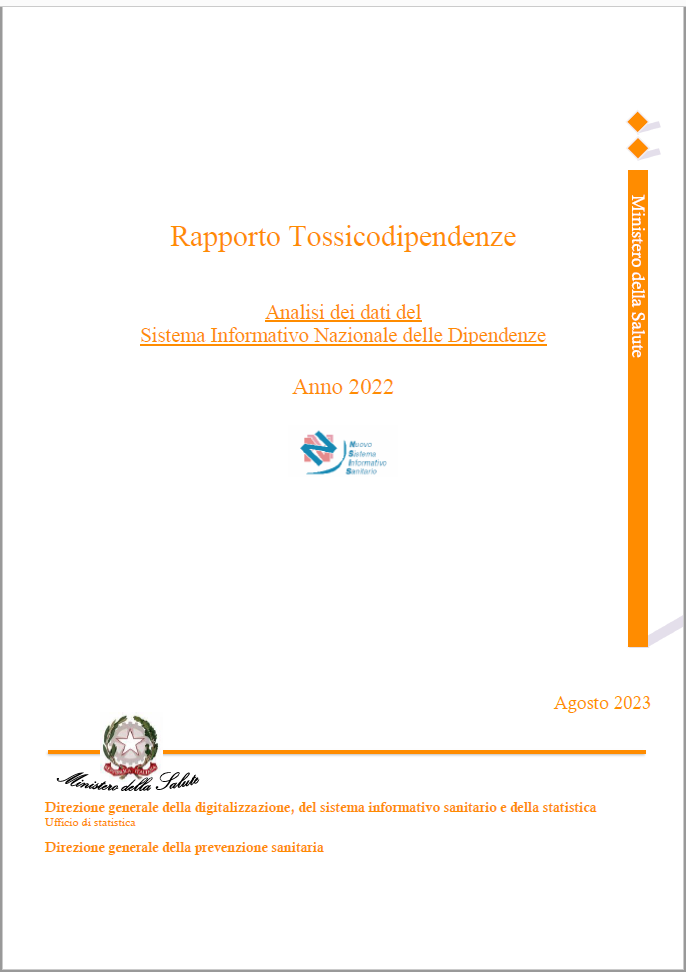 Rapporto tossicodipendenze 2022 