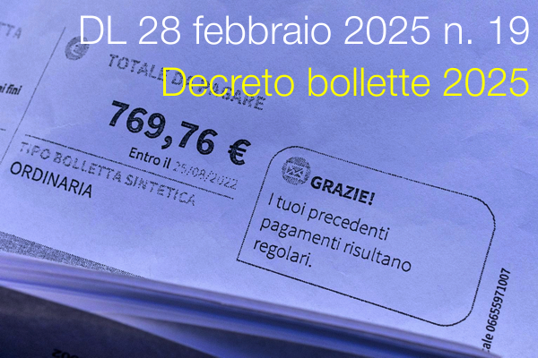 Decreto-Legge 28 febbraio 2025 n. 19 