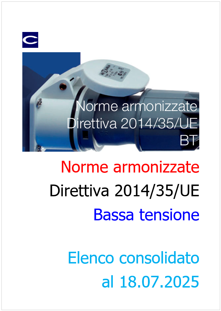 Norme armonizzate Direttiva BT - 18.07.2025