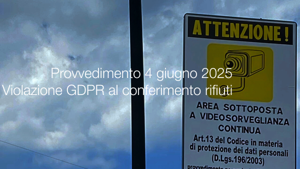 Provvedimento GDPD del 4 giugno 2025