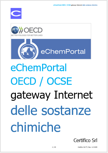 eChemPortal OECD / OCSE: il gateway Internet delle sostanze chimiche