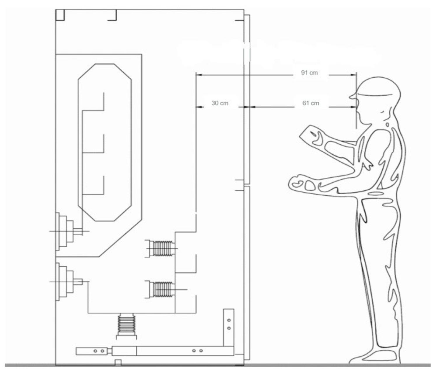 Figura 7-1 - Distanze di lavoro DW-AF