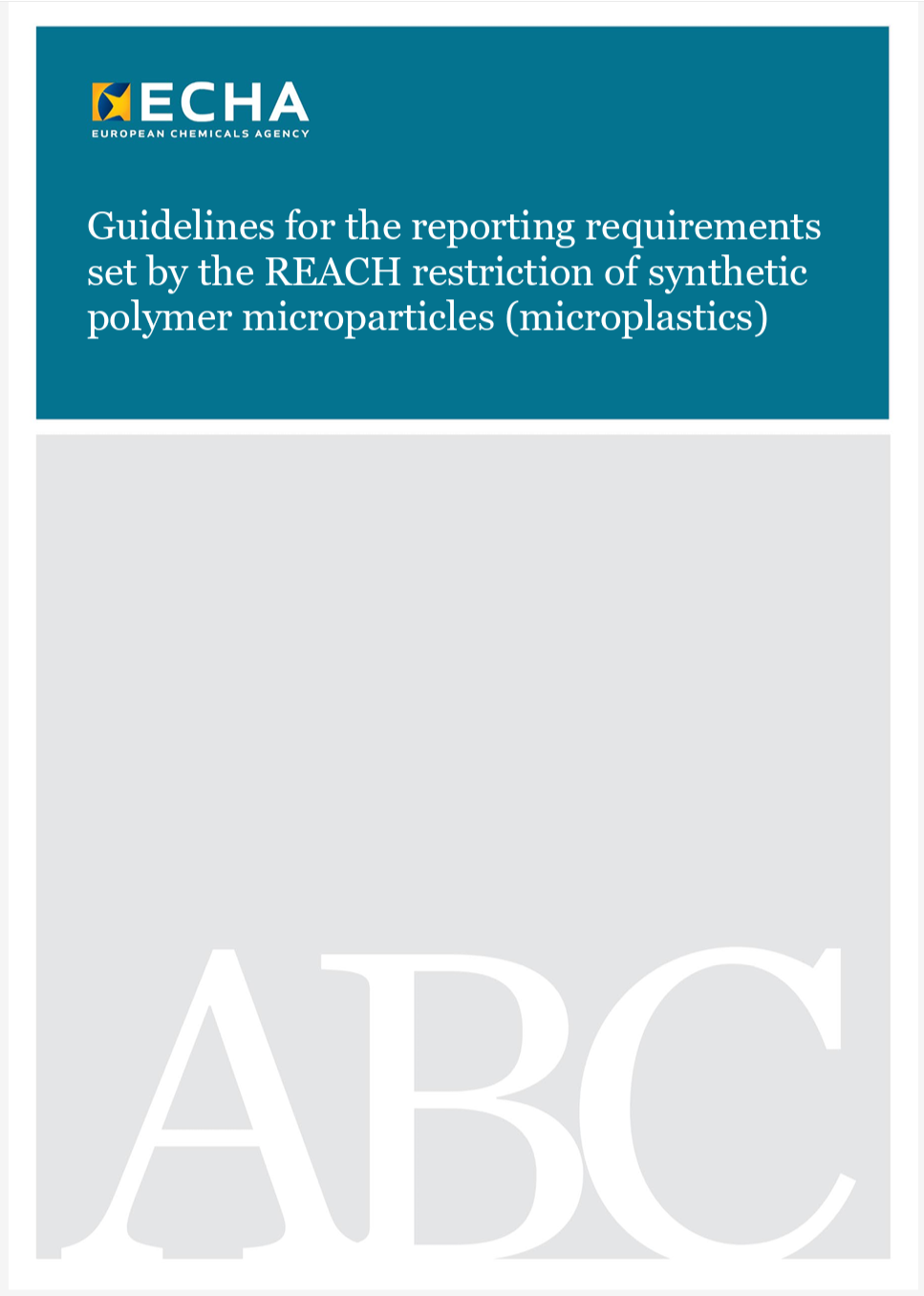 Linee guida ECHA per la segnalazione delle microplastiche
